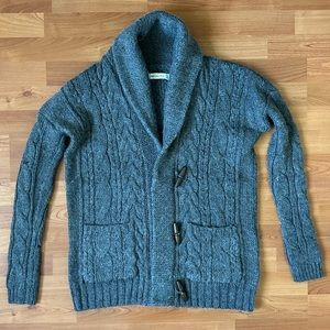 ABERCROMBIE & FITCH | Wool and Alpaca Blend Grey Long Cardigan Size XS/S